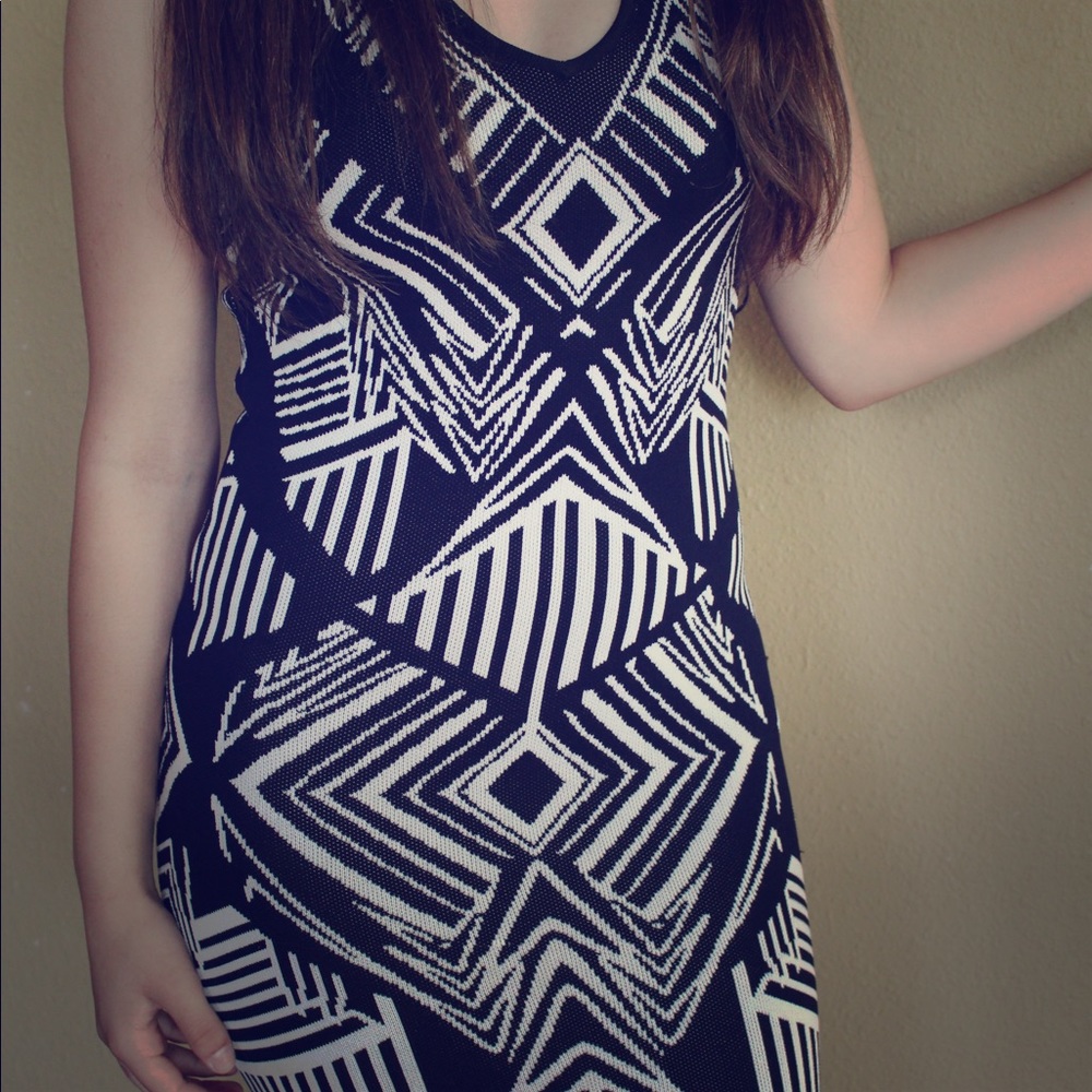 Black and white dress